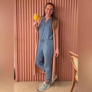 Splendid women’s Brook jumpsuit color medium indigo size M by (Revolve)